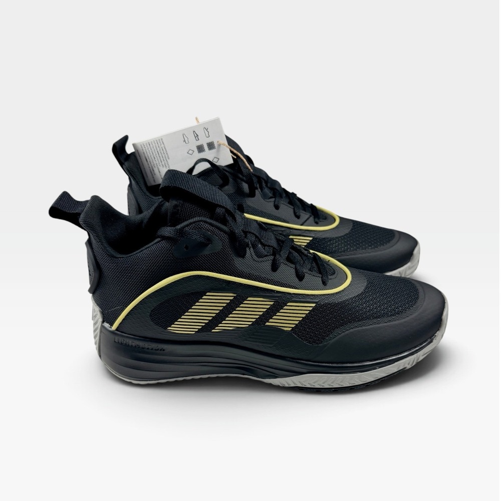adidas Basketball Ownthegame 3.0 Mens Size 9 Black Gold IF4566 Sneakers NEW